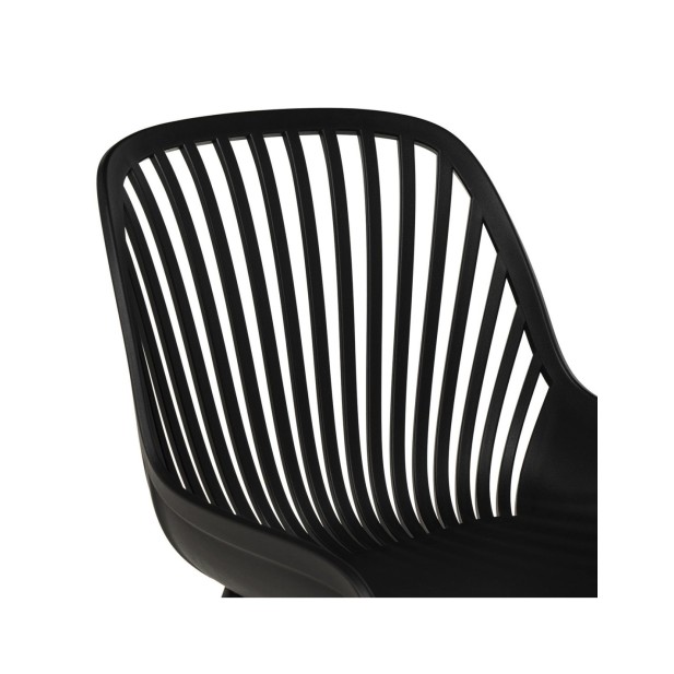 Silla ROLF, Plástico / Metal / Negro