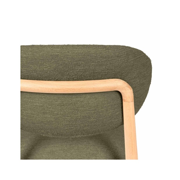 Silla ØDGER, Textil / Roble / Verde
