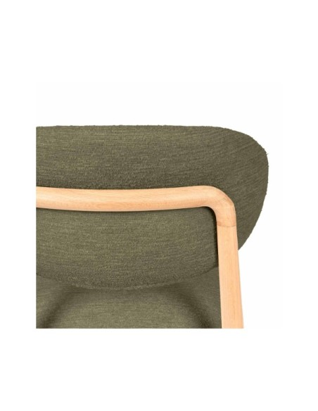Silla ØDGER, Textil / Roble / Verde