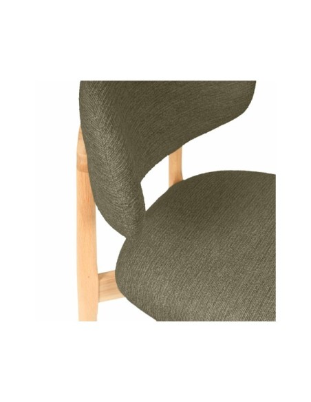 Silla ØDGER, Textil / Roble / Verde