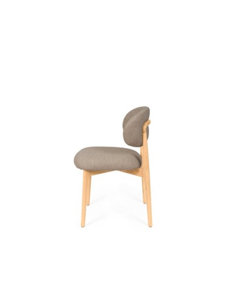 Silla ØDGER, Textil / Roble / Taupe