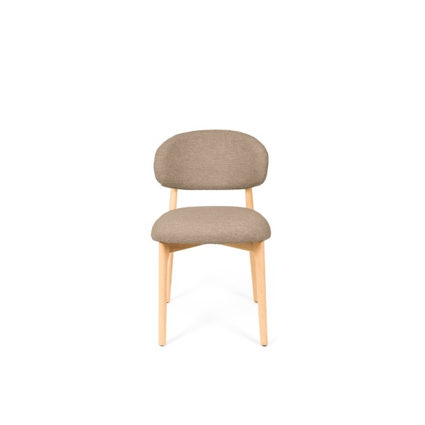 Silla ØDGER, Textil / Roble / Taupe