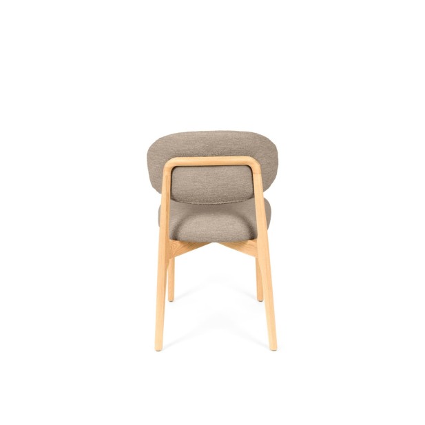 Silla ØDGER, Textil / Roble / Taupe
