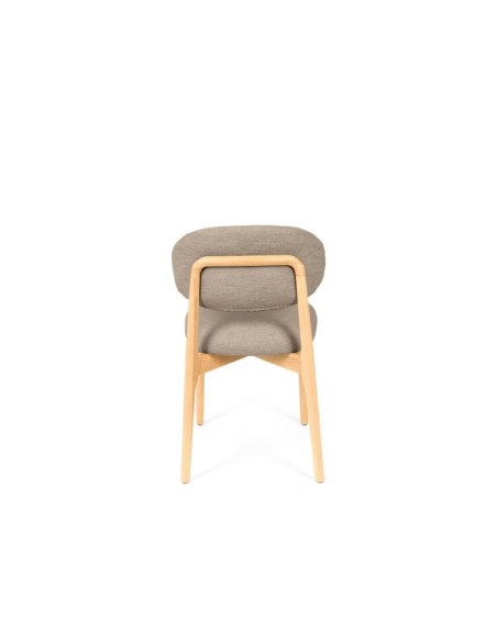 Silla ØDGER, Textil / Roble / Taupe