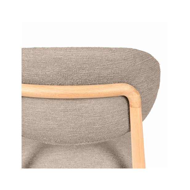 Silla ØDGER, Textil / Roble / Taupe