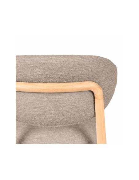 Silla ØDGER, Textil / Roble / Taupe