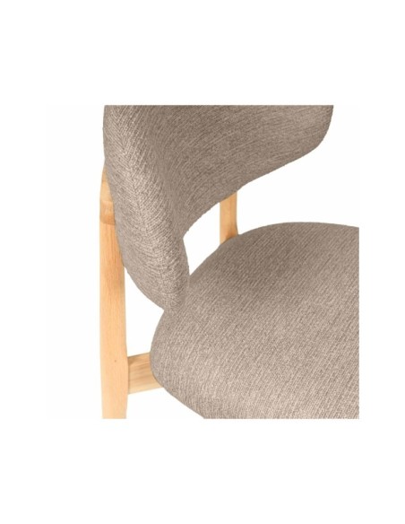 Silla ØDGER, Textil / Roble / Taupe