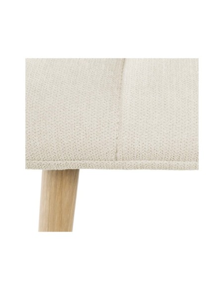 Silla MIAH, Textil / Contrachapado / Metal / Beige