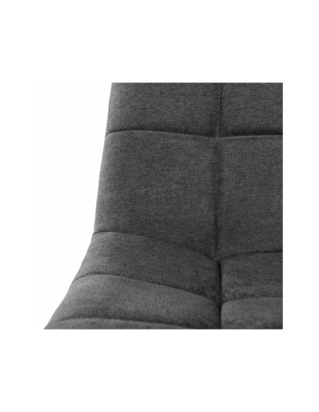 Silla MIAH, Textil / Contrachapado / Metal / Gris Oscuro