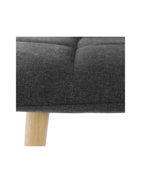 Silla MIAH, Textil / Contrachapado / Metal / Gris Oscuro