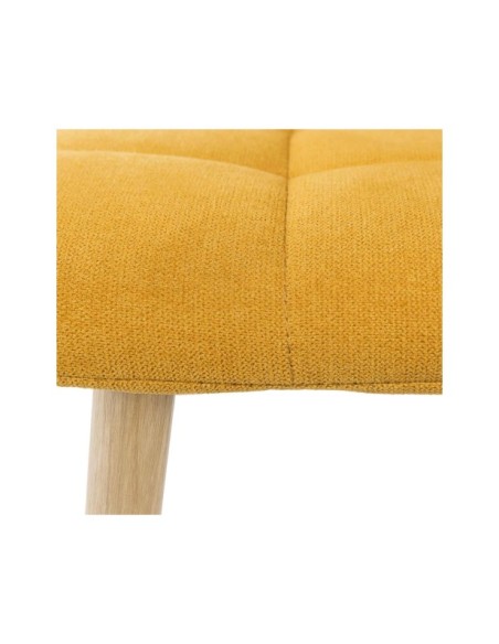 Silla MIAH, Textil / Contrachapado / Metal / Mostaza