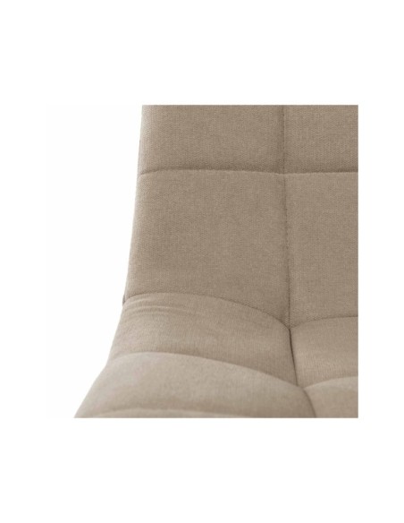 Silla MIAH, Textil / Contrachapado / Metal / Taupe