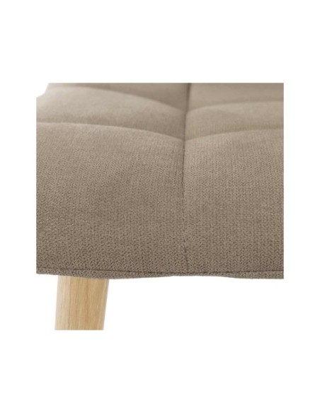 Silla MIAH, Textil / Contrachapado / Metal / Taupe