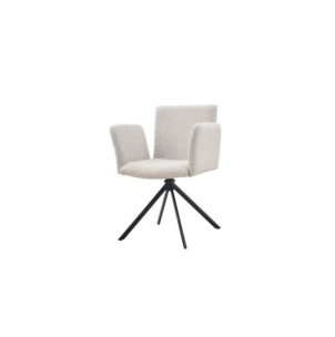 Silla DAG, Textil / Metal / Beige