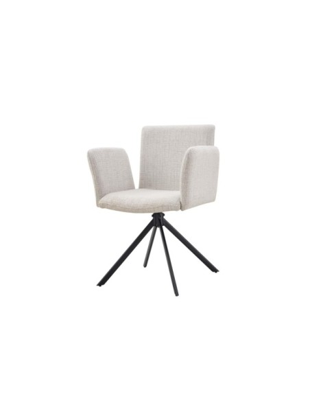 Silla DAG, Textil / Metal / Beige
