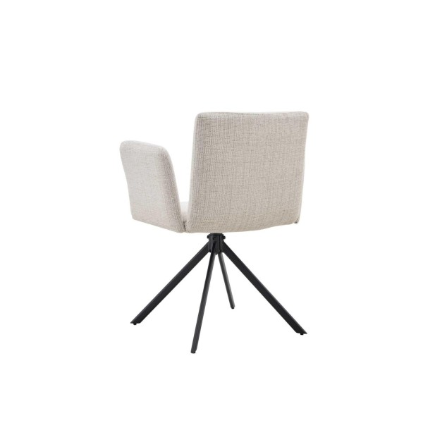 Silla DAG, Textil / Metal / Beige