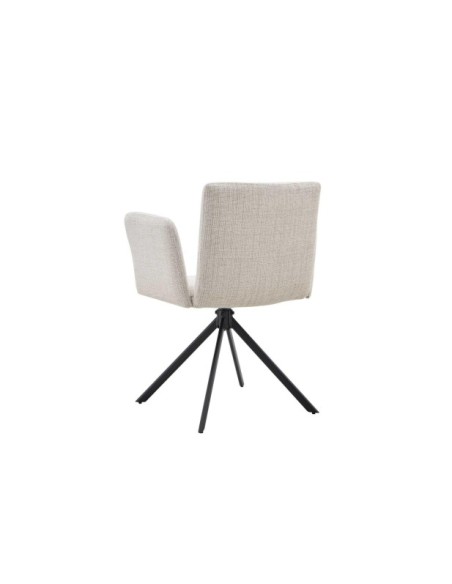 Silla DAG, Textil / Metal / Beige