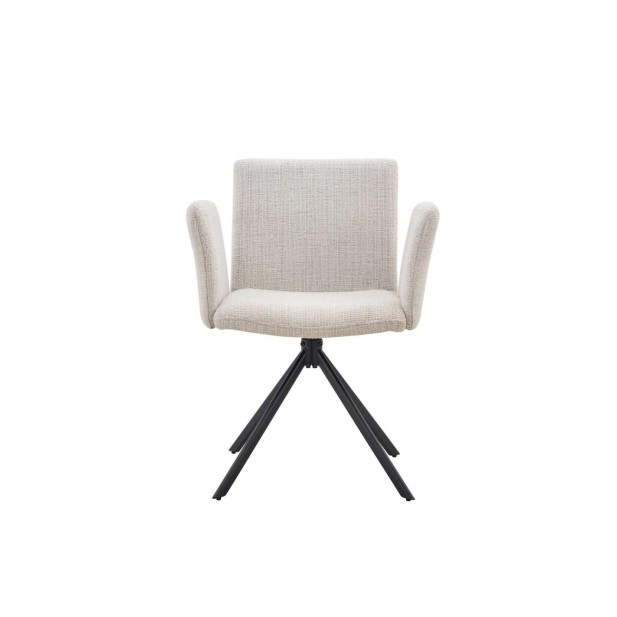 Silla DAG, Textil / Metal / Beige