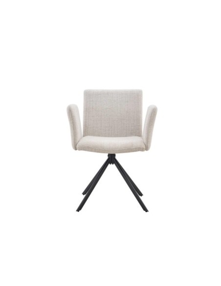 Silla DAG, Textil / Metal / Beige