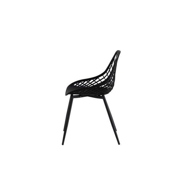 Silla JOSEPH, Plástico / Metal / Negro