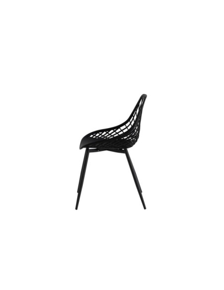 Silla JOSEPH, Plástico / Metal / Negro