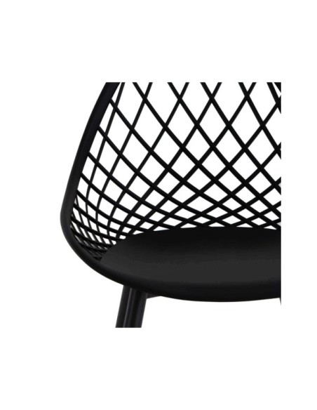 Silla JOSEPH, Plástico / Metal / Negro