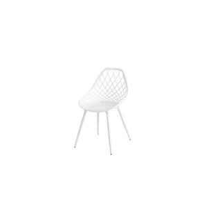 Silla JOSEPH, Plástico / Metal / Blanco