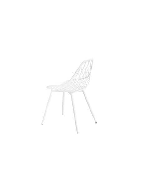 Silla JOSEPH, Plástico / Metal / Blanco