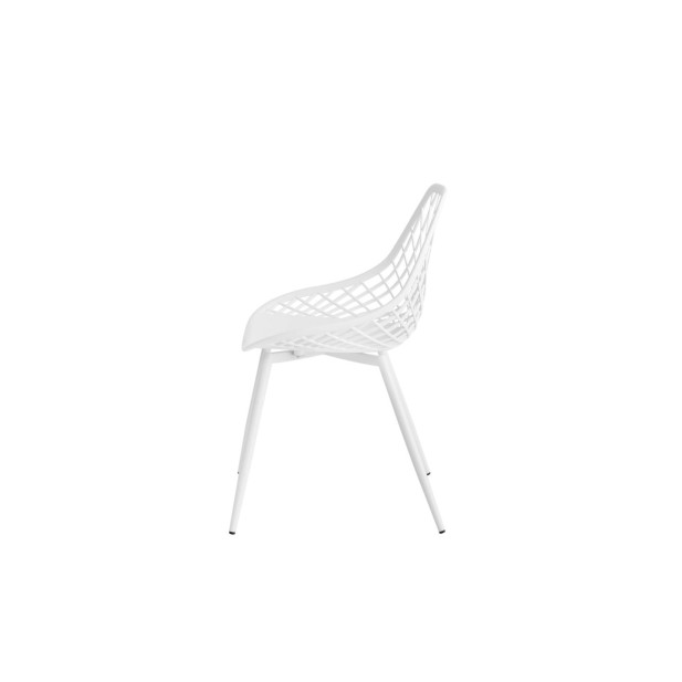 Silla JOSEPH, Plástico / Metal / Blanco