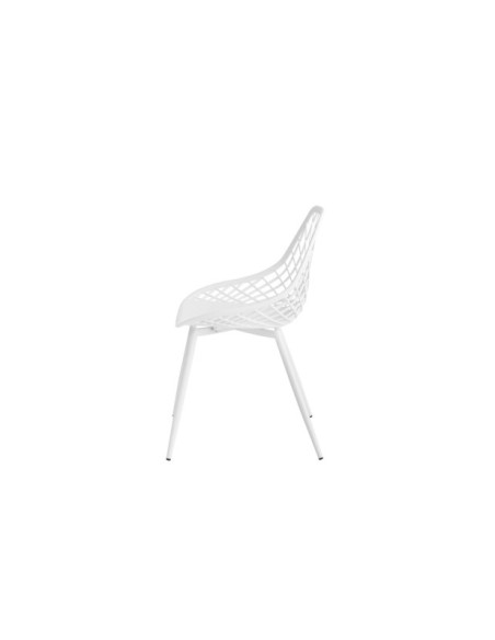 Silla JOSEPH, Plástico / Metal / Blanco