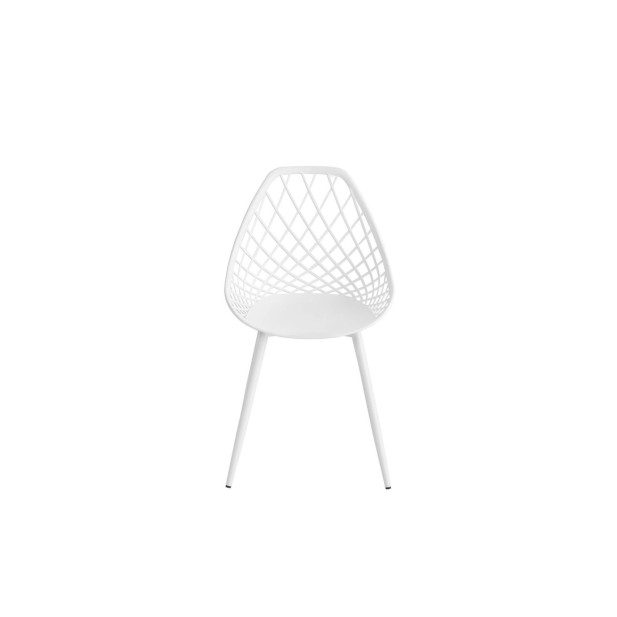 Silla JOSEPH, Plástico / Metal / Blanco