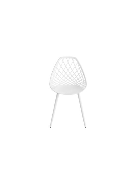 Silla JOSEPH, Plástico / Metal / Blanco