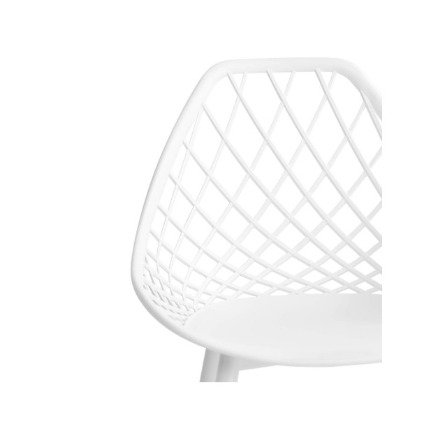 Silla JOSEPH, Plástico / Metal / Blanco