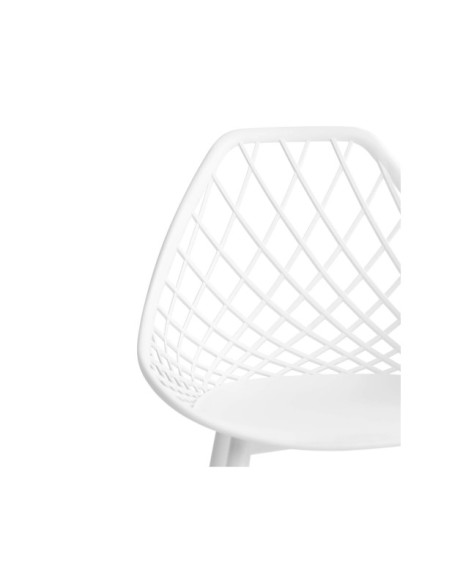 Silla JOSEPH, Plástico / Metal / Blanco