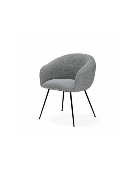 Silla LYS, Textil / PU / Metal / Gris