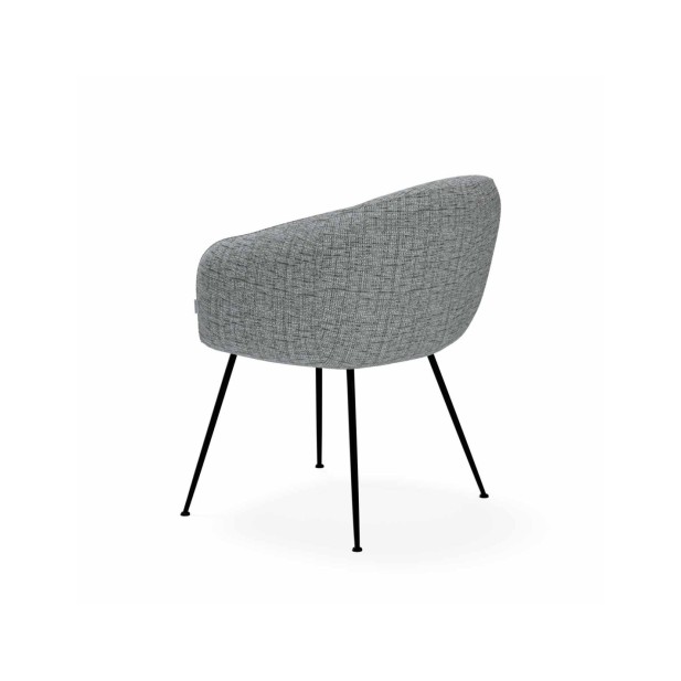 Silla LYS, Textil / PU / Metal / Gris