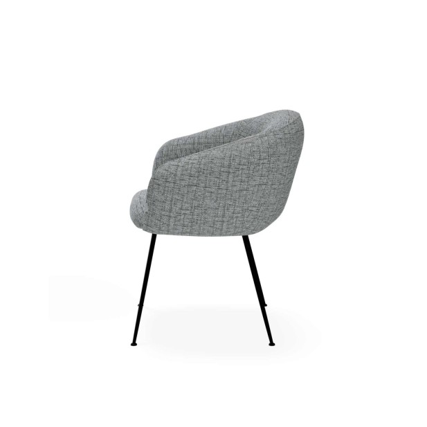 Silla LYS, Textil / PU / Metal / Gris