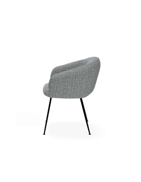 Silla LYS, Textil / PU / Metal / Gris