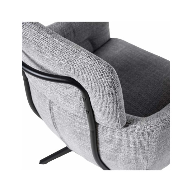 Silla Giratoria THORA, Textil / Metal...