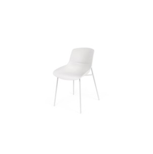 Silla AINA, Plástico / Metal / Blanco