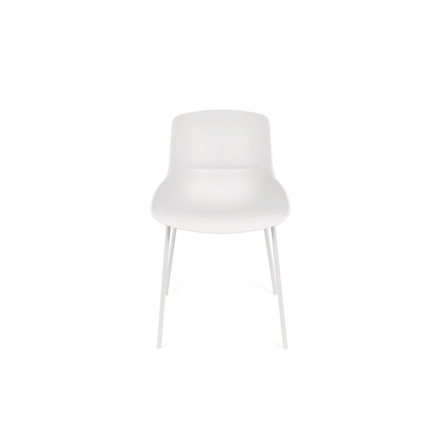 Silla AINA, Plástico / Metal / Blanco