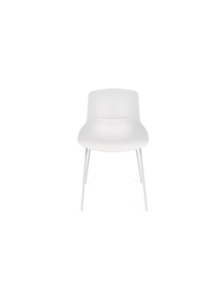 Silla AINA, Plástico / Metal / Blanco