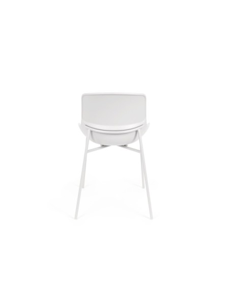 Silla AINA, Plástico / Metal / Blanco