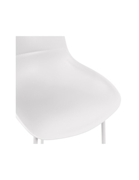 Silla AINA, Plástico / Metal / Blanco