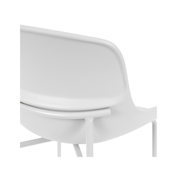 Silla AINA, Plástico / Metal / Blanco