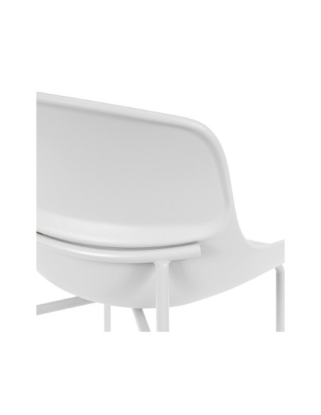 Silla AINA, Plástico / Metal / Blanco