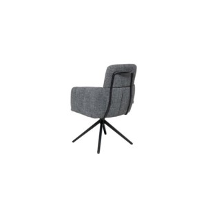 Silla Giratoria THORA, Textil / Metal / Gris Oscuro 2