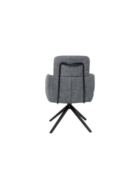 Silla Giratoria THORA, Textil / Metal / Gris Oscuro