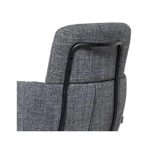 Silla Giratoria THORA, Textil / Metal...