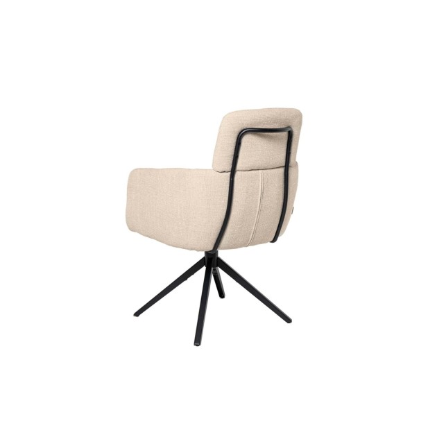 Silla Giratoria THORA, Textil / Metal...